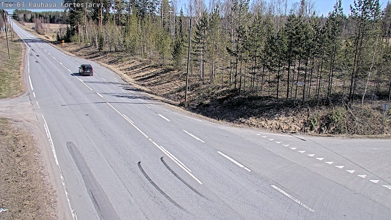 Weather Camera Image Väg 63 Kauhava Kortesjärvi, Kauhava, Etelä-Pohjanmaa