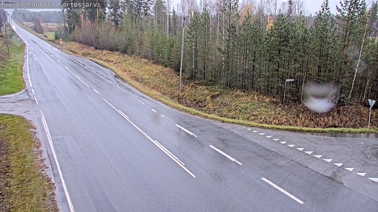 Weather Camera Image Road 63 Kauhava Kortesjärvi, Kauhava, Etelä-Pohjanmaa