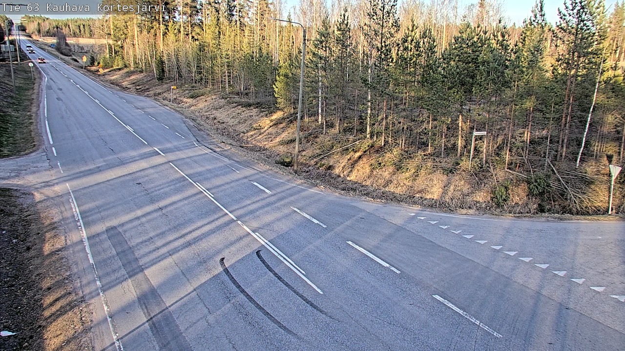 Weather Camera Image Väg 63 Kauhava Kortesjärvi, Kauhava, Etelä-Pohjanmaa