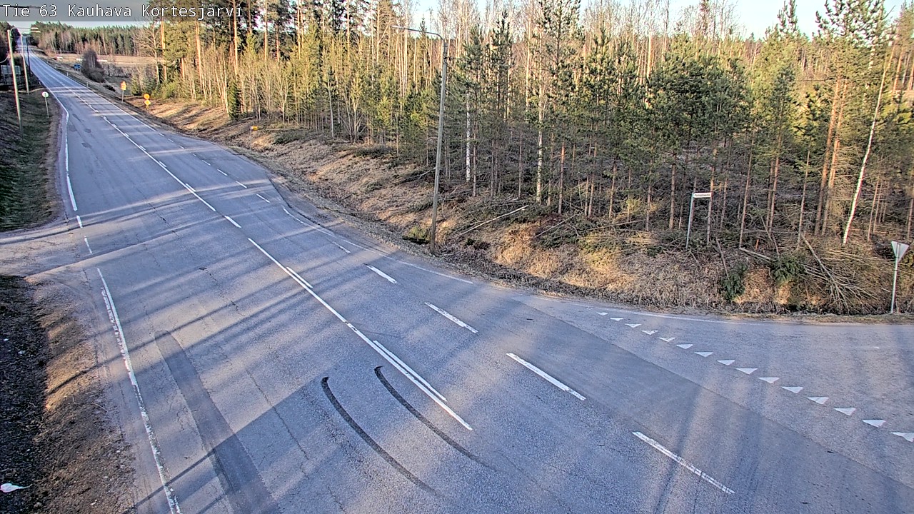 Weather Camera Image Väg 63 Kauhava Kortesjärvi, Kauhava, Etelä-Pohjanmaa