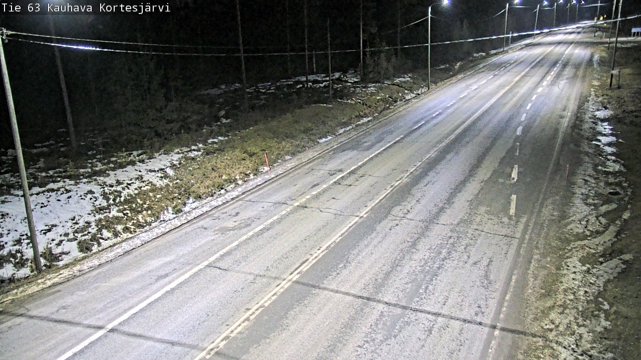 Weather Camera Image Road 63 Kauhava Kortesjärvi, Kauhava, Etelä-Pohjanmaa