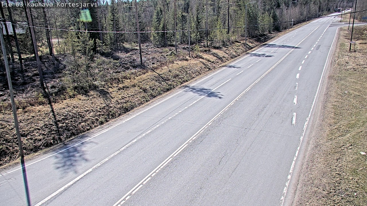 Weather Camera Image Väg 63 Kauhava Kortesjärvi, Kauhava, Etelä-Pohjanmaa