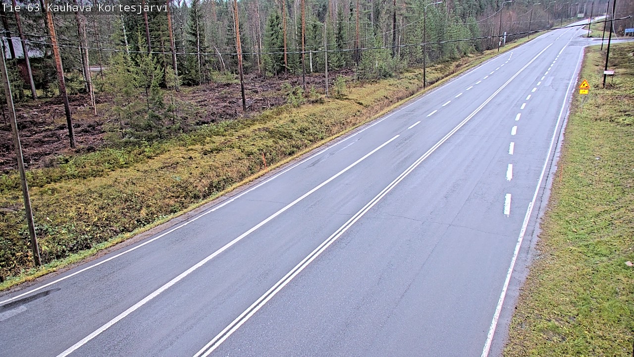 Weather Camera Image Road 63 Kauhava Kortesjärvi, Kauhava, Etelä-Pohjanmaa