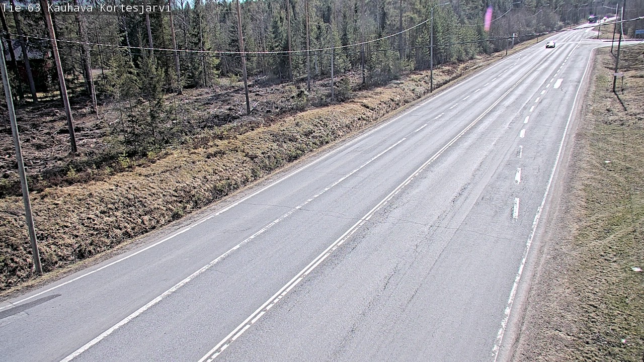 Weather Camera Image Väg 63 Kauhava Kortesjärvi, Kauhava, Etelä-Pohjanmaa