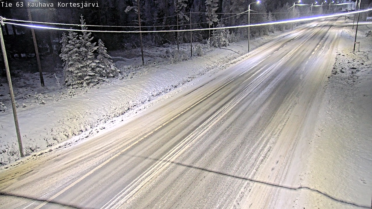 Weather Camera Image Road 63 Kauhava Kortesjärvi, Kauhava, Etelä-Pohjanmaa
