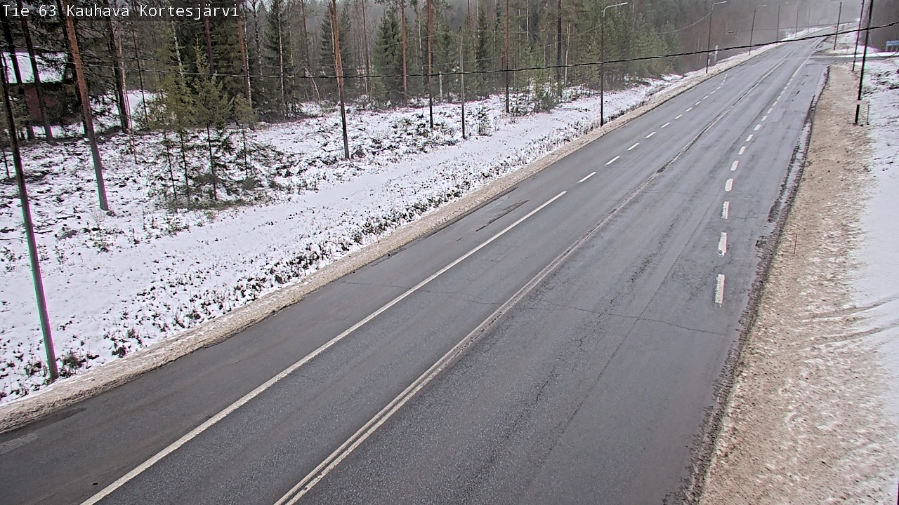 Weather Camera Image Road 63 Kauhava Kortesjärvi, Kauhava, Etelä-Pohjanmaa