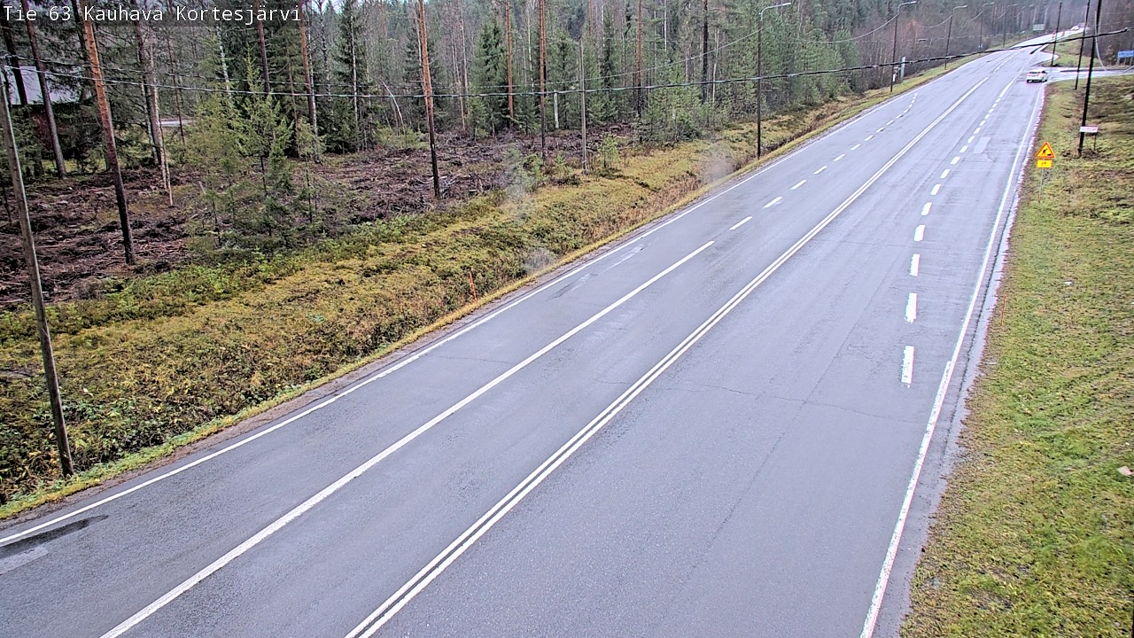 Weather Camera Image Road 63 Kauhava Kortesjärvi, Kauhava, Etelä-Pohjanmaa