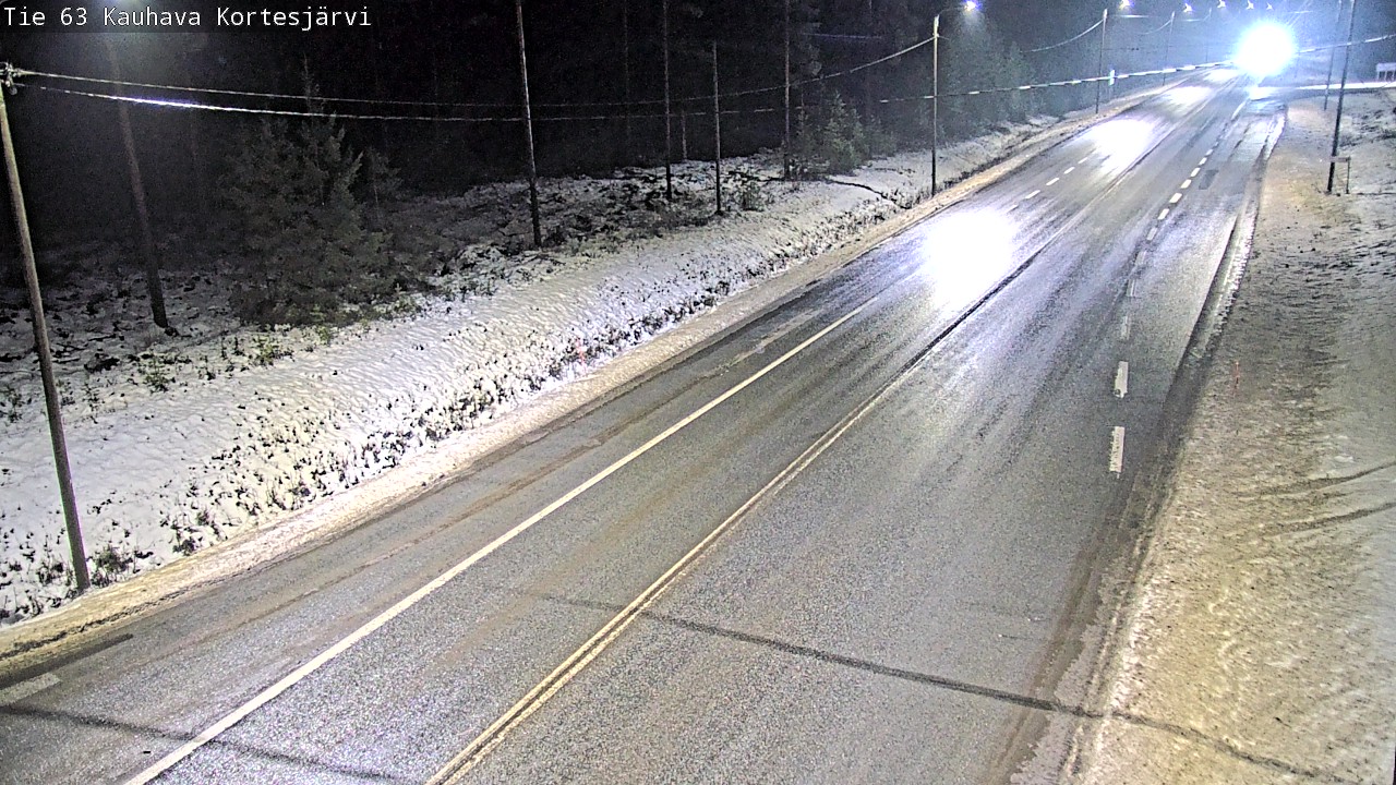 Weather Camera Image Road 63 Kauhava Kortesjärvi, Kauhava, Etelä-Pohjanmaa