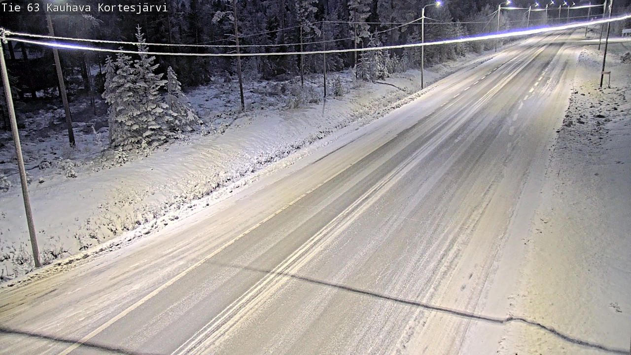 Weather Camera Image Väg 63 Kauhava Kortesjärvi, Kauhava, Etelä-Pohjanmaa
