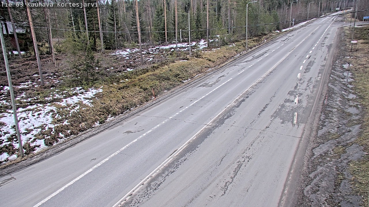 Weather Camera Image Road 63 Kauhava Kortesjärvi, Kauhava, Etelä-Pohjanmaa