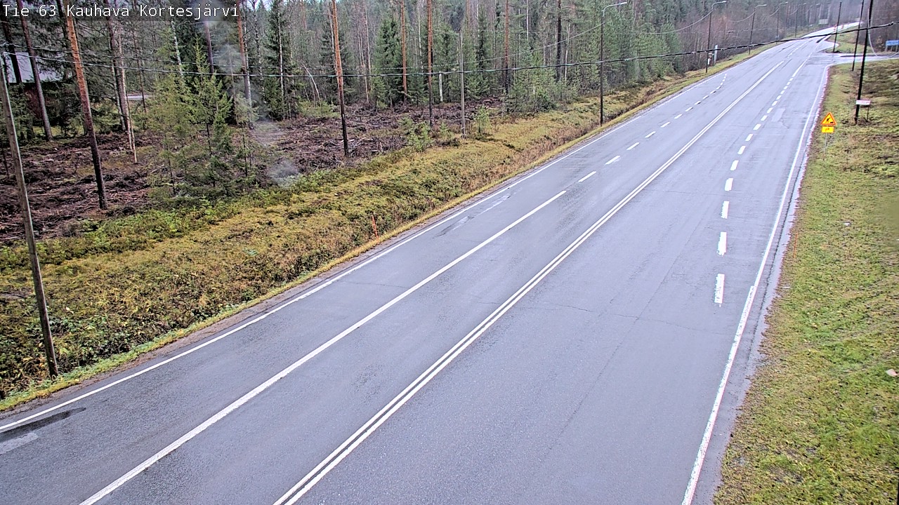 Weather Camera Image Road 63 Kauhava Kortesjärvi, Kauhava, Etelä-Pohjanmaa
