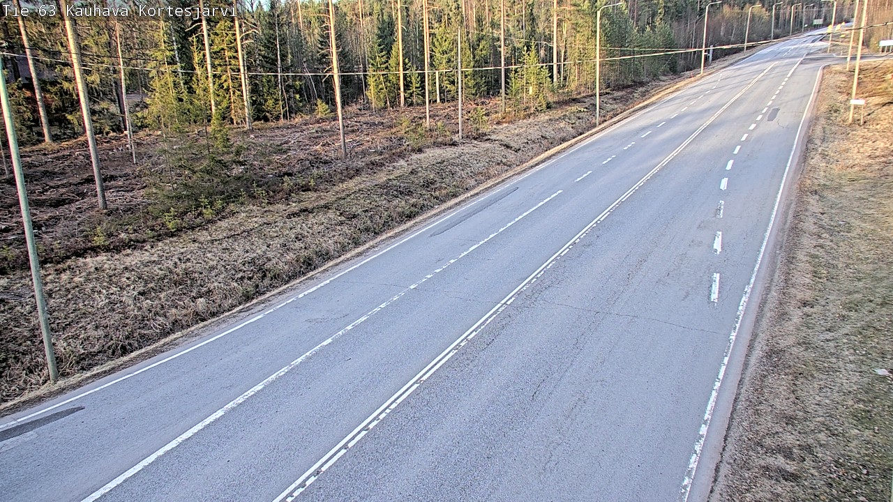 Weather Camera Image Väg 63 Kauhava Kortesjärvi, Kauhava, Etelä-Pohjanmaa