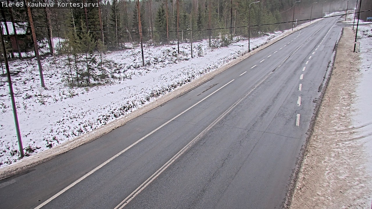 Weather Camera Image Road 63 Kauhava Kortesjärvi, Kauhava, Etelä-Pohjanmaa