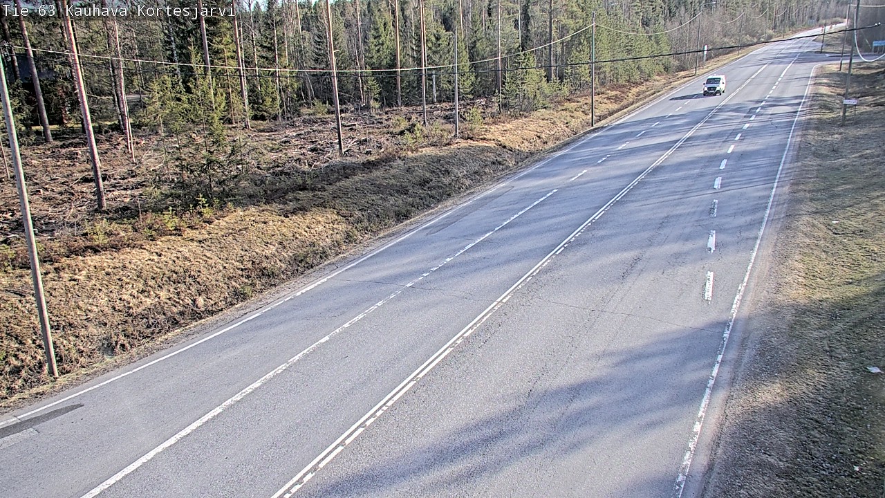 Weather Camera Image Väg 63 Kauhava Kortesjärvi, Kauhava, Etelä-Pohjanmaa