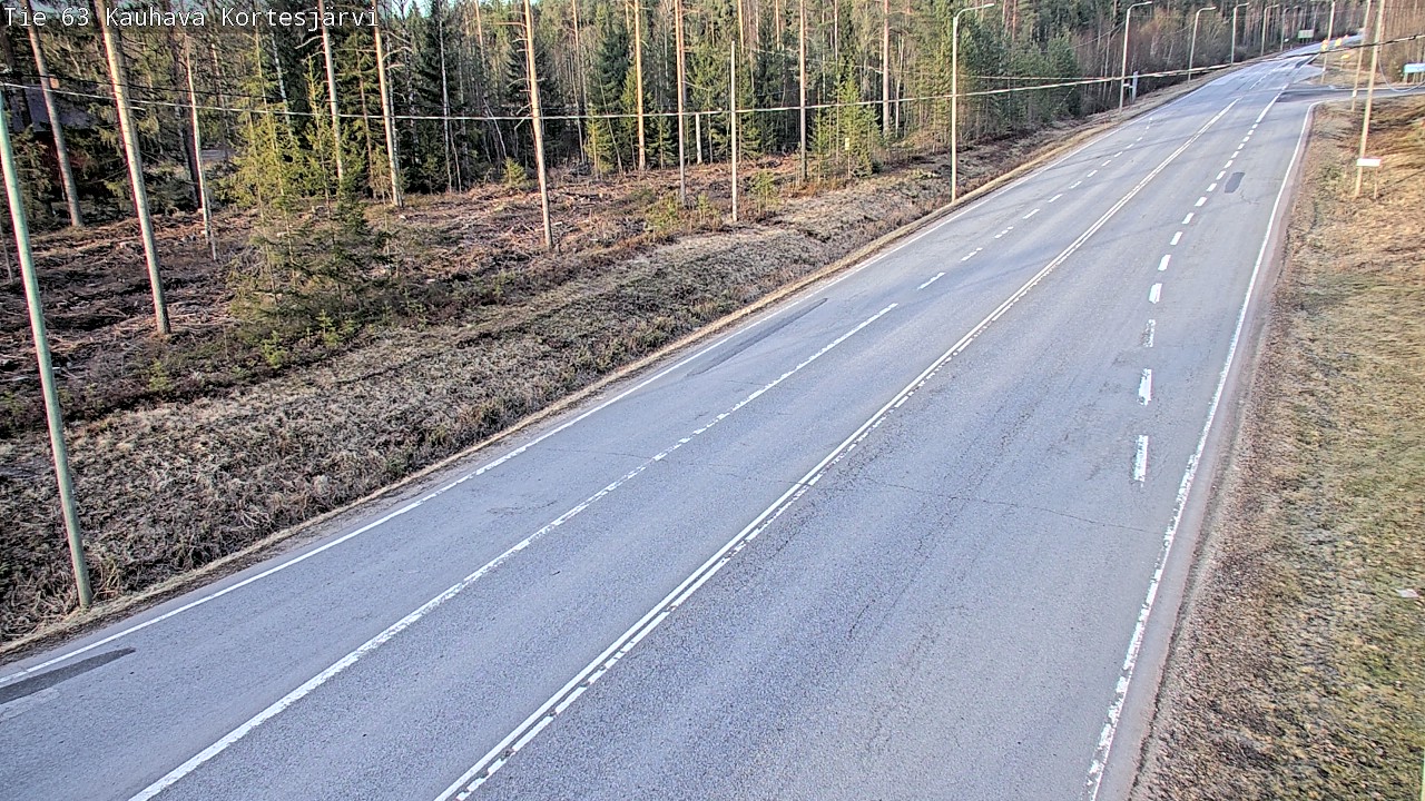 Weather Camera Image Väg 63 Kauhava Kortesjärvi, Kauhava, Etelä-Pohjanmaa