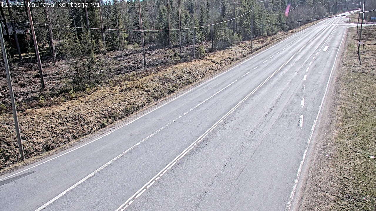Weather Camera Image Väg 63 Kauhava Kortesjärvi, Kauhava, Etelä-Pohjanmaa