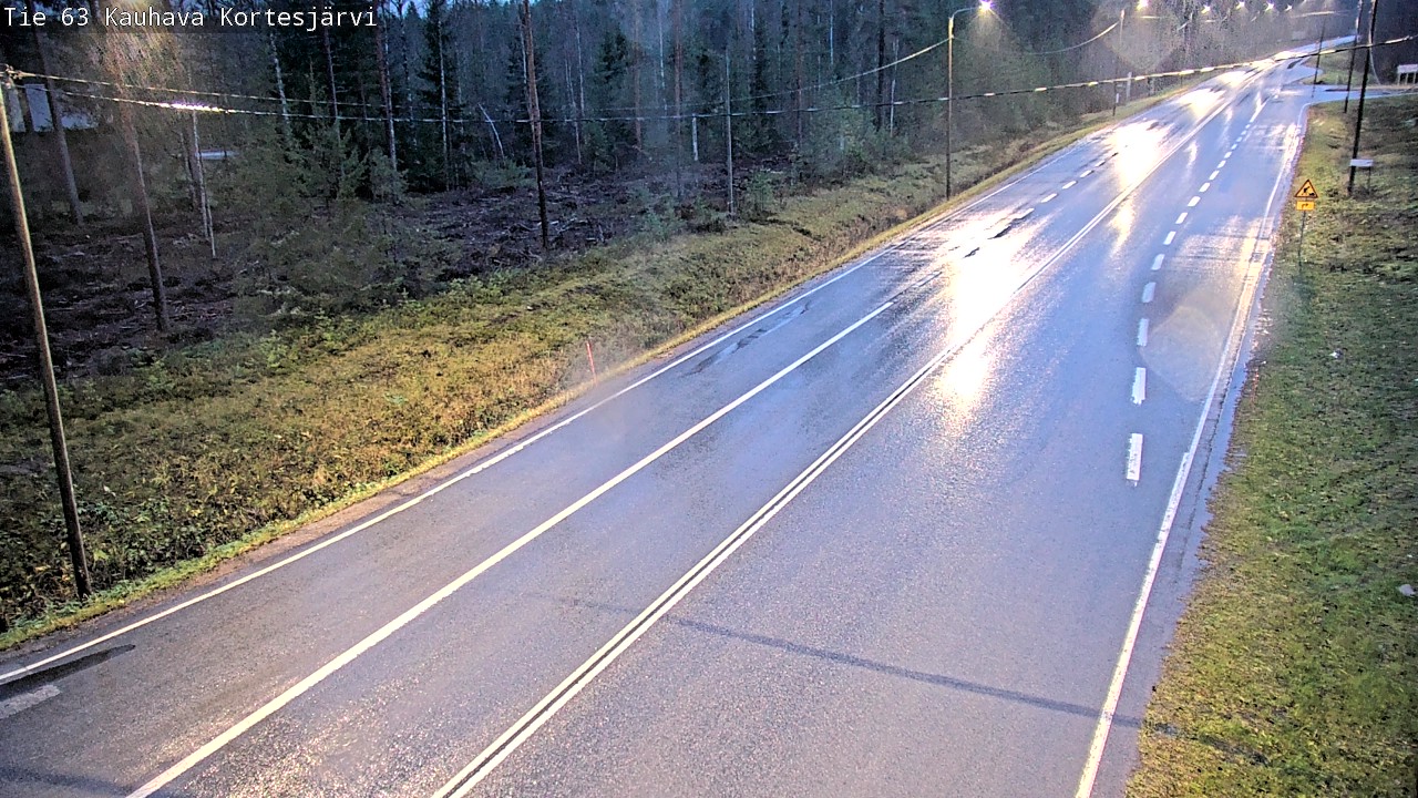 Weather Camera Image Road 63 Kauhava Kortesjärvi, Kauhava, Etelä-Pohjanmaa