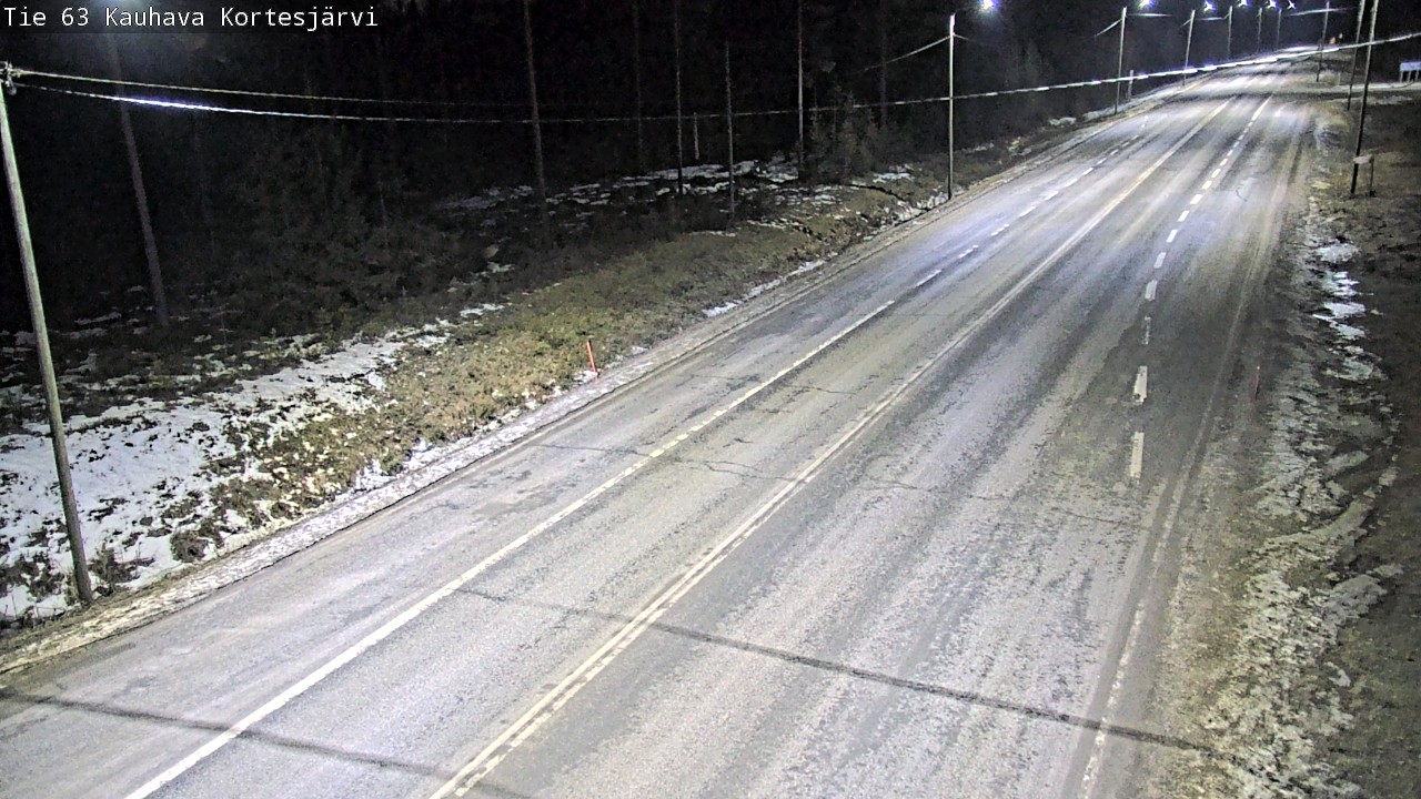 Weather Camera Image Road 63 Kauhava Kortesjärvi, Kauhava, Etelä-Pohjanmaa