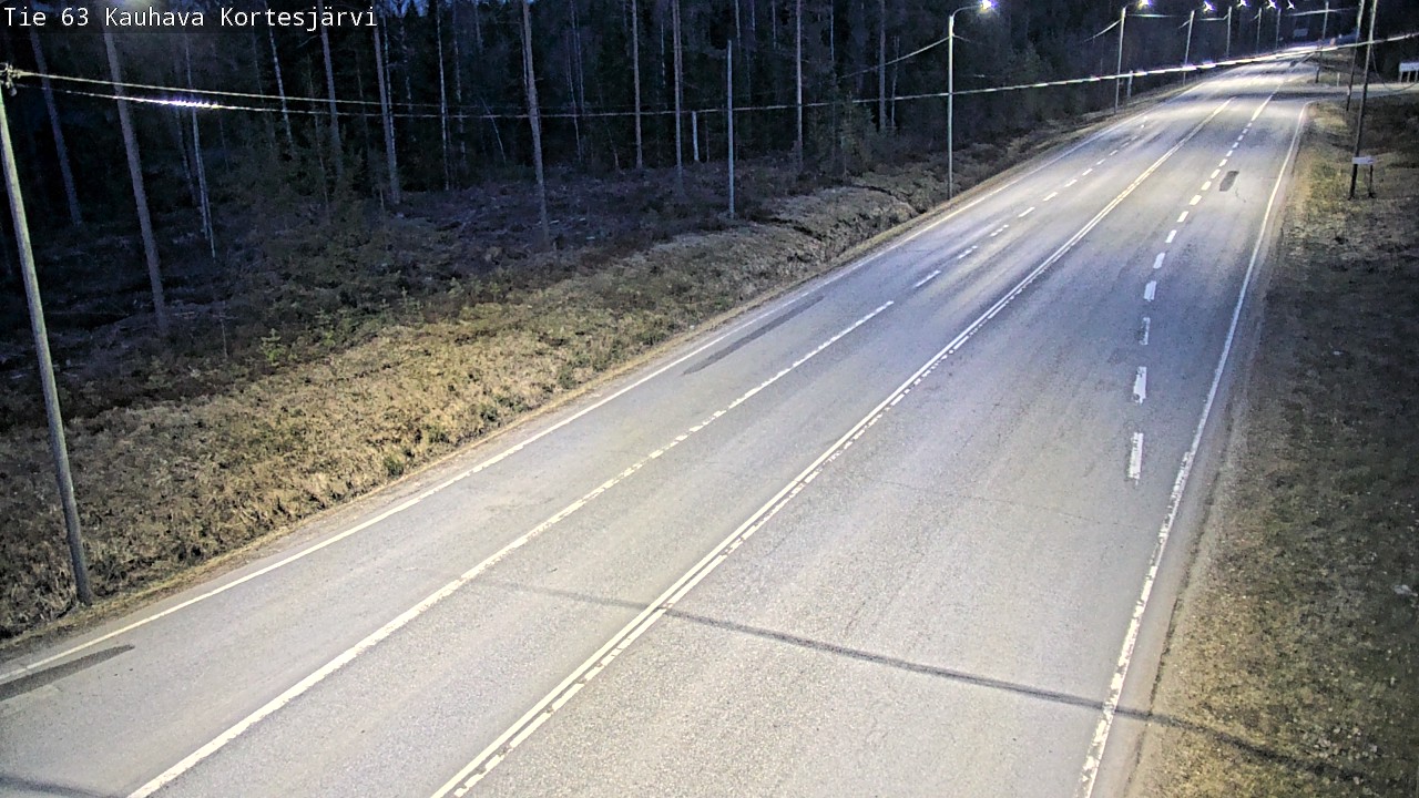Weather Camera Image Road 63 Kauhava Kortesjärvi, Kauhava, Etelä-Pohjanmaa