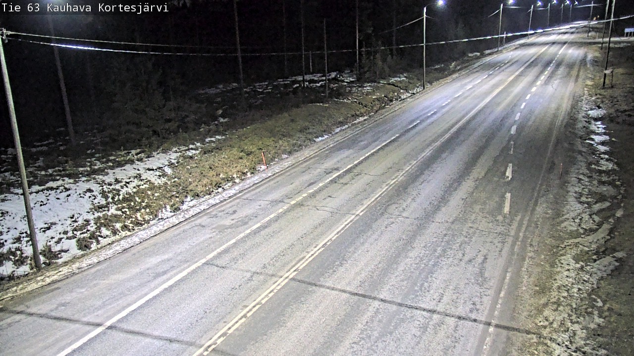 Weather Camera Image Road 63 Kauhava Kortesjärvi, Kauhava, Etelä-Pohjanmaa