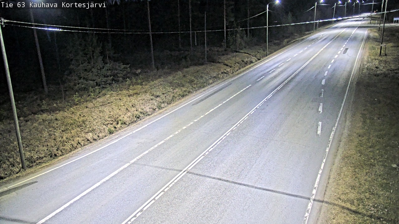 Weather Camera Image Road 63 Kauhava Kortesjärvi, Kauhava, Etelä-Pohjanmaa