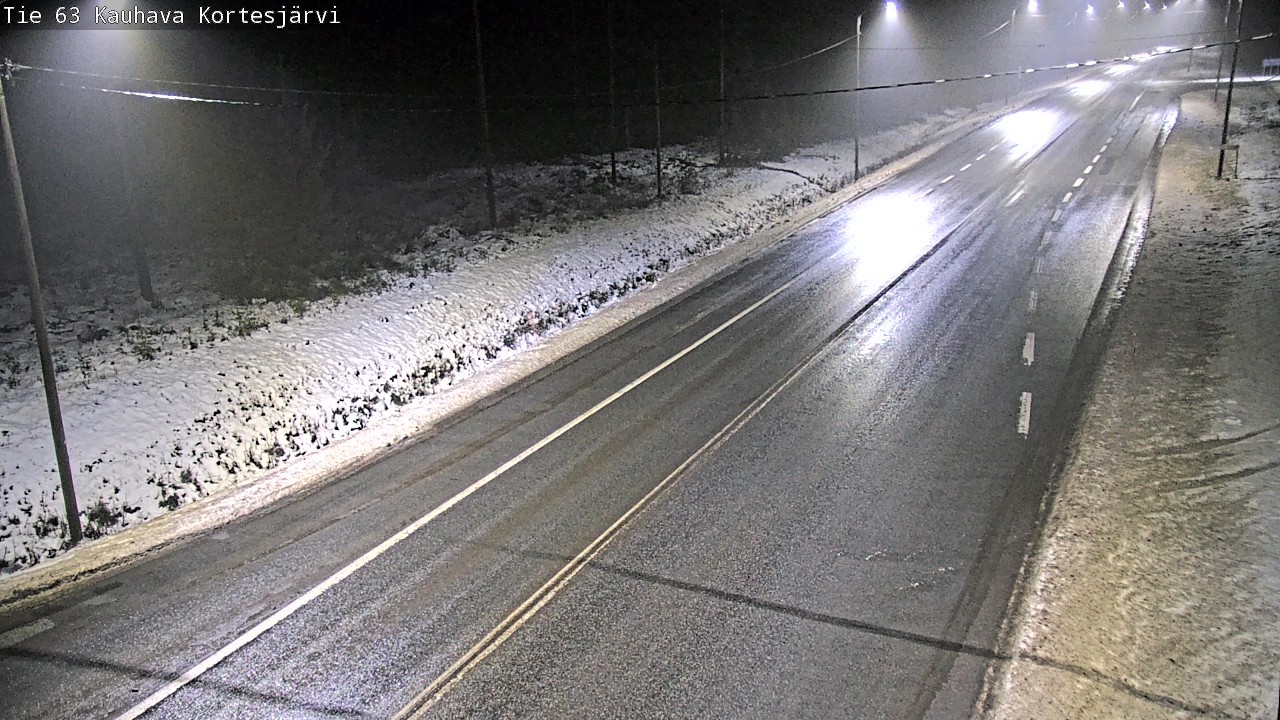 Weather Camera Image Road 63 Kauhava Kortesjärvi, Kauhava, Etelä-Pohjanmaa