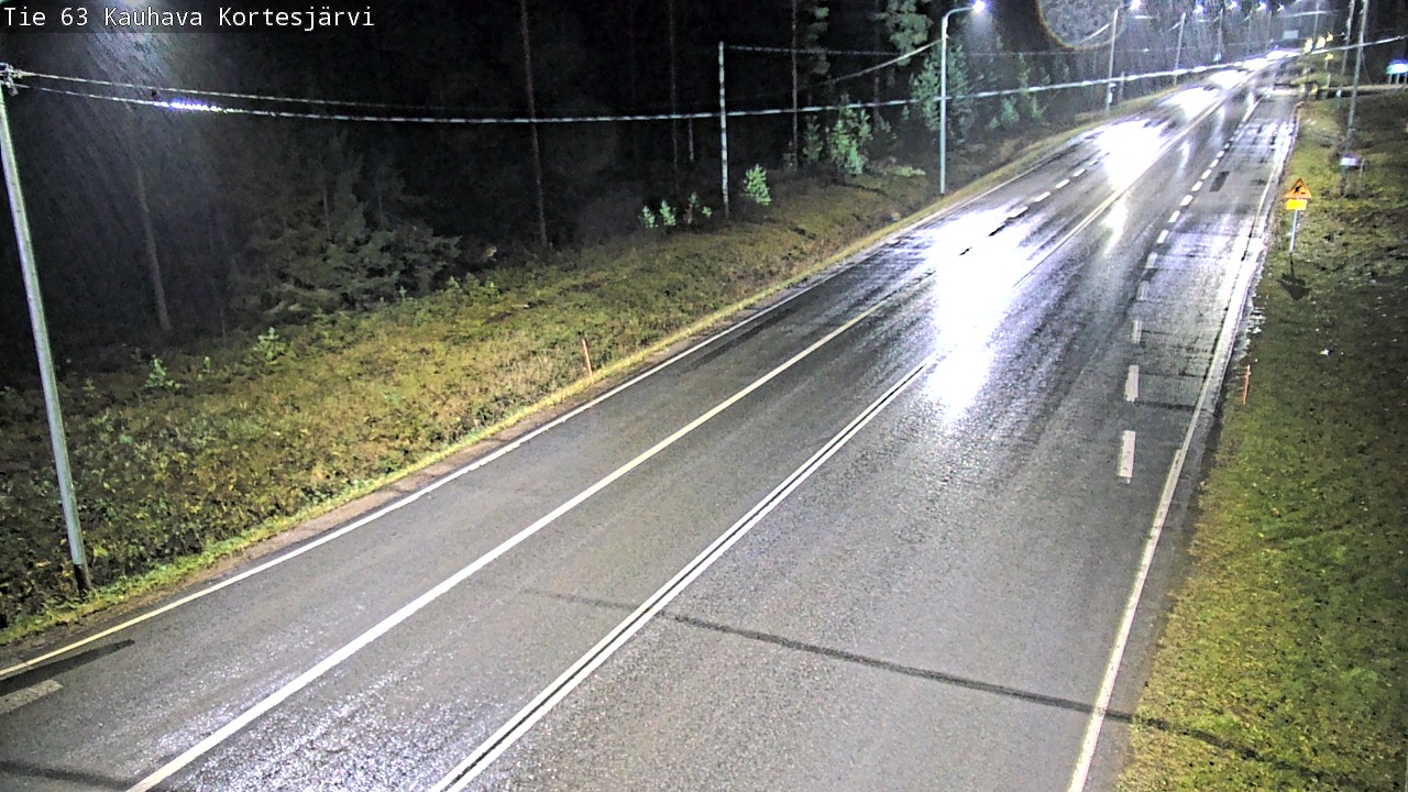 Weather Camera Image Road 63 Kauhava Kortesjärvi, Kauhava, Etelä-Pohjanmaa