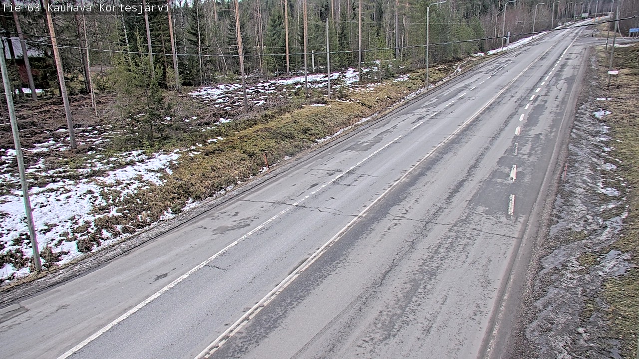 Weather Camera Image Road 63 Kauhava Kortesjärvi, Kauhava, Etelä-Pohjanmaa