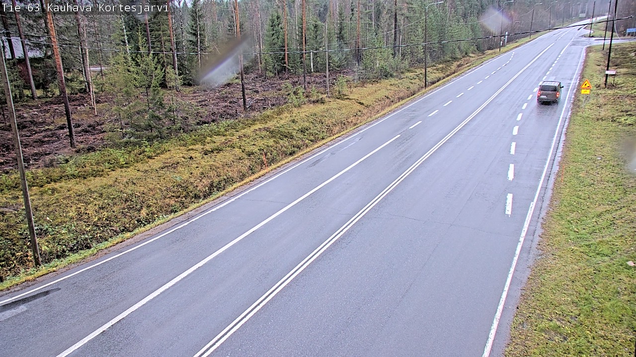 Weather Camera Image Road 63 Kauhava Kortesjärvi, Kauhava, Etelä-Pohjanmaa