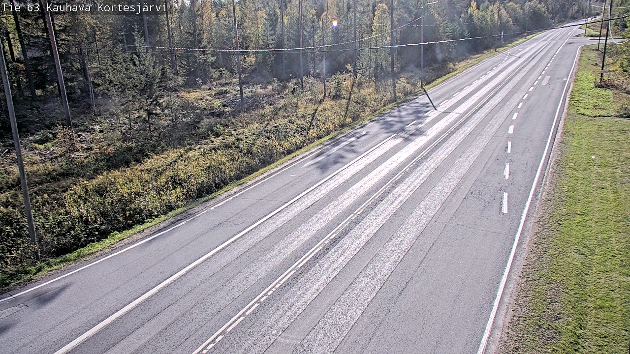Weather Camera Image Road 63 Kauhava Kortesjärvi, Kauhava, Etelä-Pohjanmaa