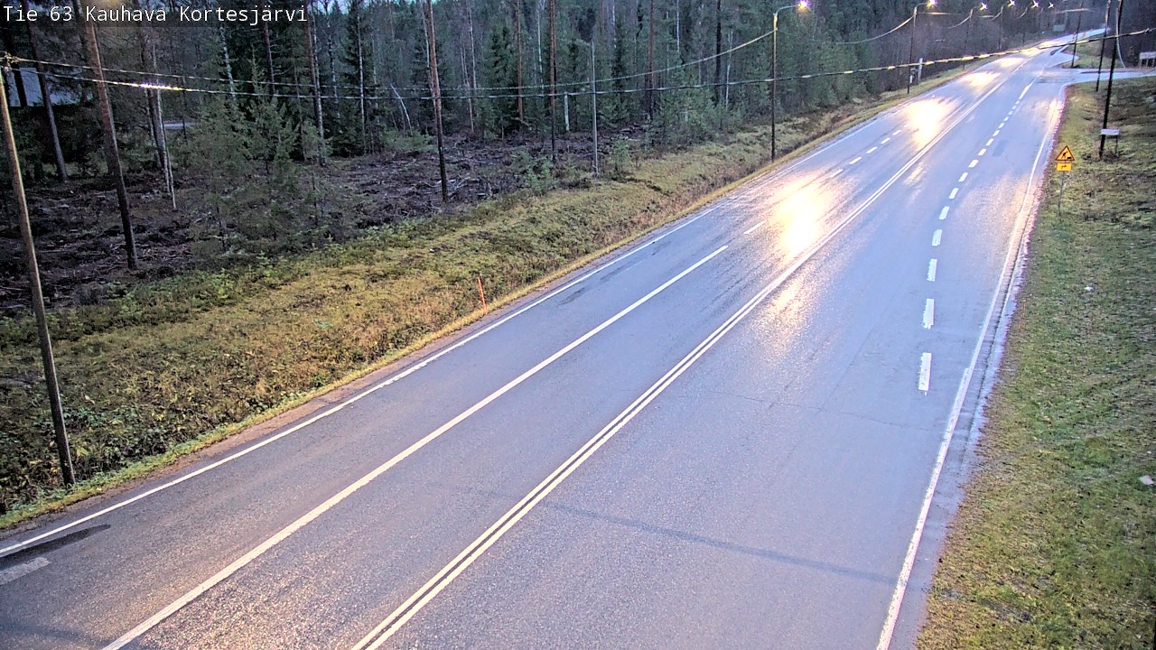 Weather Camera Image Road 63 Kauhava Kortesjärvi, Kauhava, Etelä-Pohjanmaa