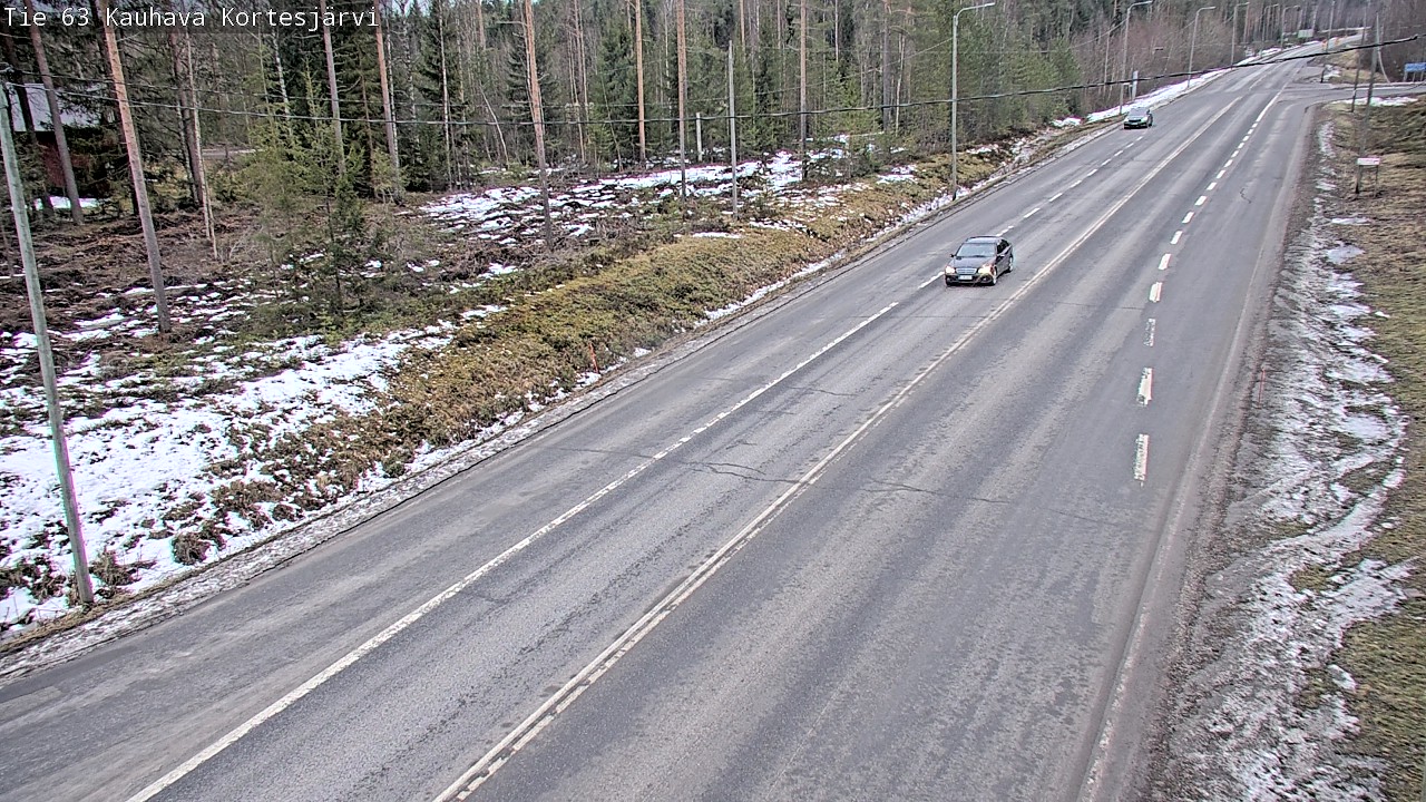 Weather Camera Image Road 63 Kauhava Kortesjärvi, Kauhava, Etelä-Pohjanmaa