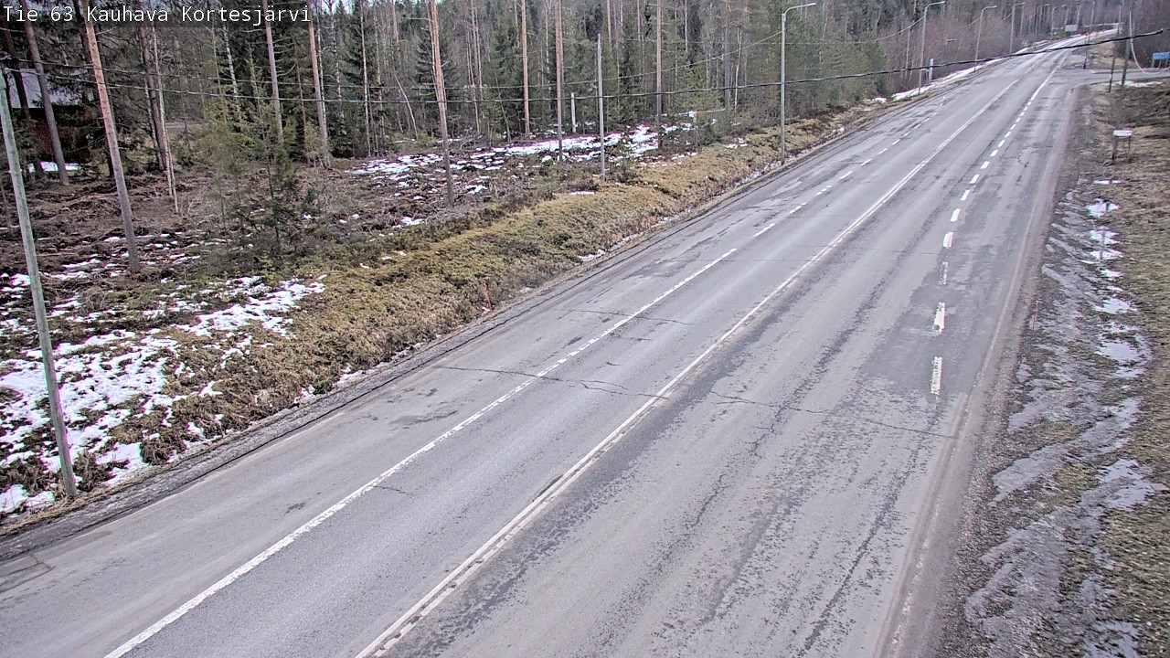 Weather Camera Image Road 63 Kauhava Kortesjärvi, Kauhava, Etelä-Pohjanmaa
