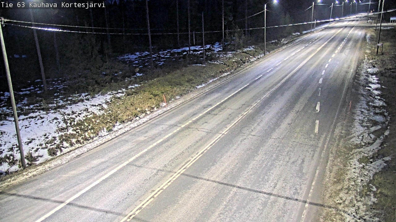 Weather Camera Image Road 63 Kauhava Kortesjärvi, Kauhava, Etelä-Pohjanmaa