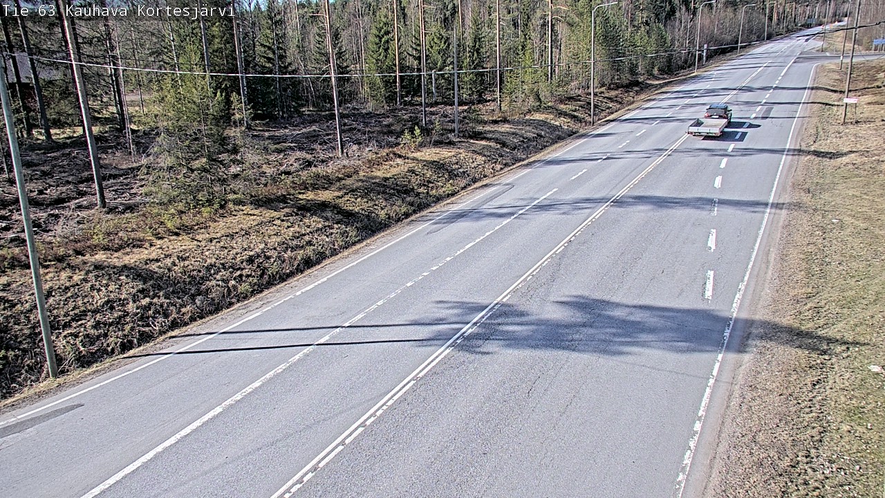 Weather Camera Image Väg 63 Kauhava Kortesjärvi, Kauhava, Etelä-Pohjanmaa