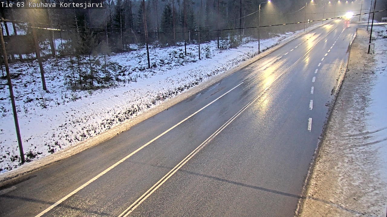 Weather Camera Image Road 63 Kauhava Kortesjärvi, Kauhava, Etelä-Pohjanmaa