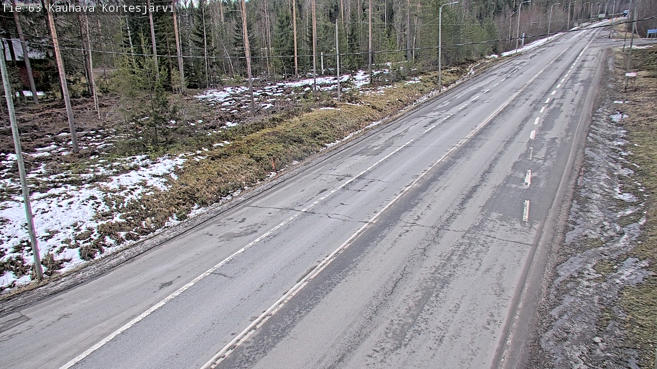 Weather Camera Image Road 63 Kauhava Kortesjärvi, Kauhava, Etelä-Pohjanmaa