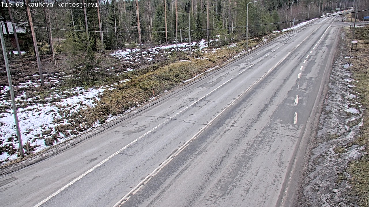 Weather Camera Image Road 63 Kauhava Kortesjärvi, Kauhava, Etelä-Pohjanmaa