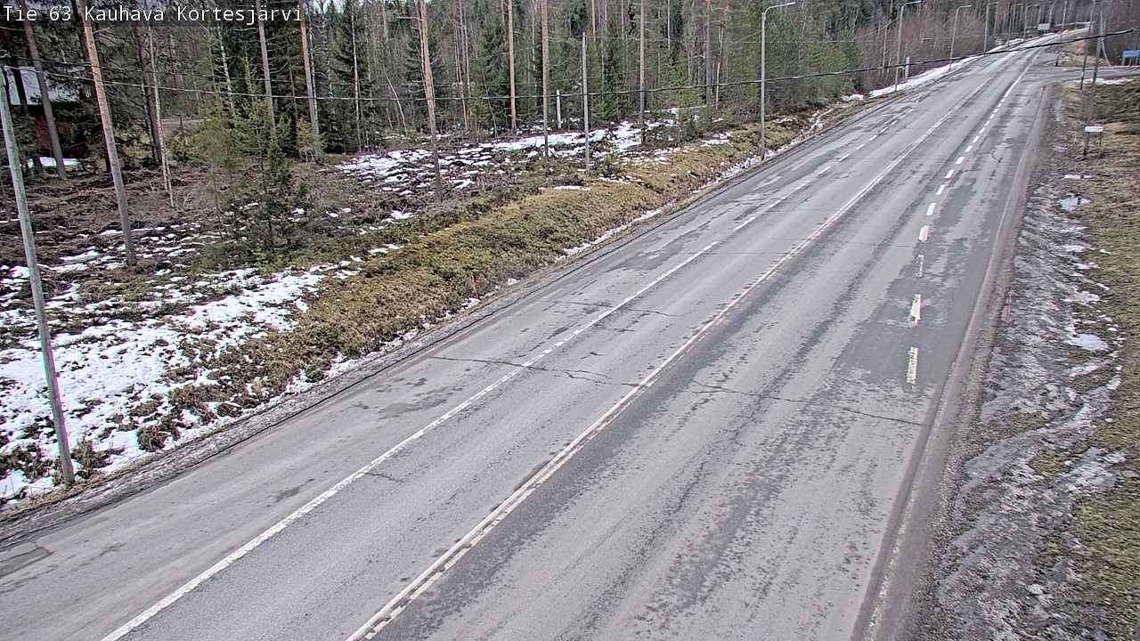 Weather Camera Image Road 63 Kauhava Kortesjärvi, Kauhava, Etelä-Pohjanmaa