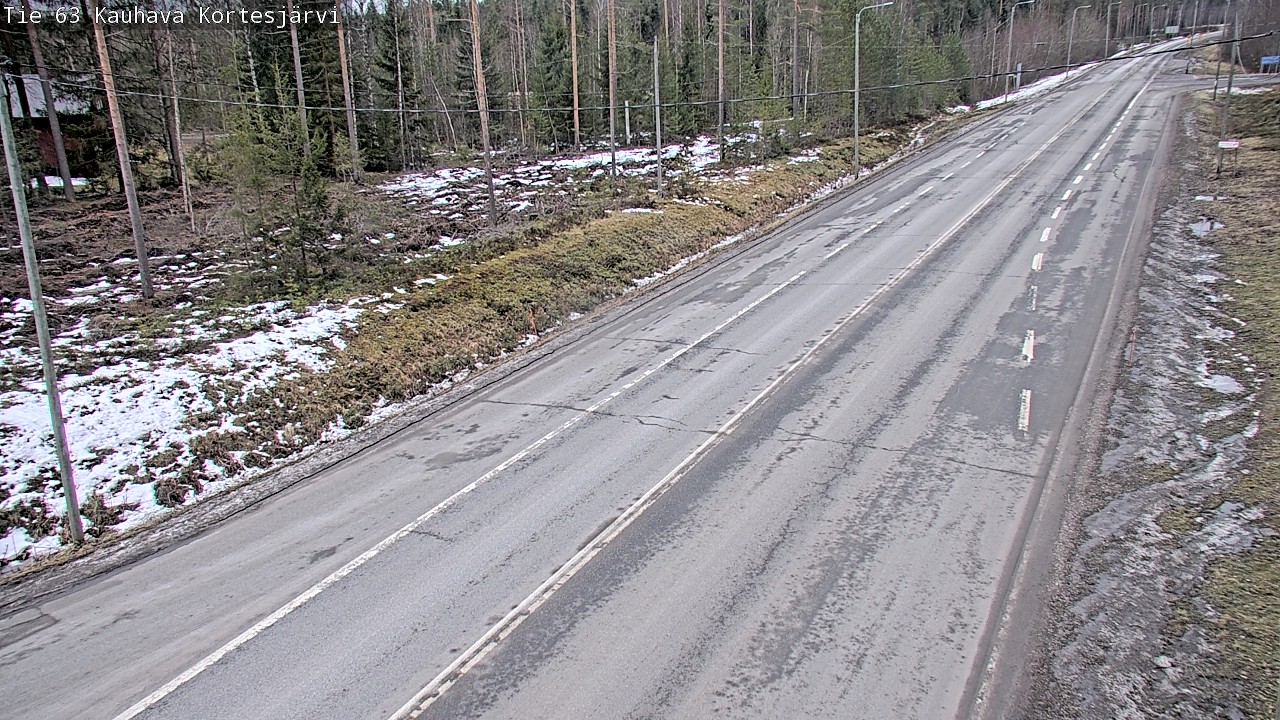 Weather Camera Image Road 63 Kauhava Kortesjärvi, Kauhava, Etelä-Pohjanmaa
