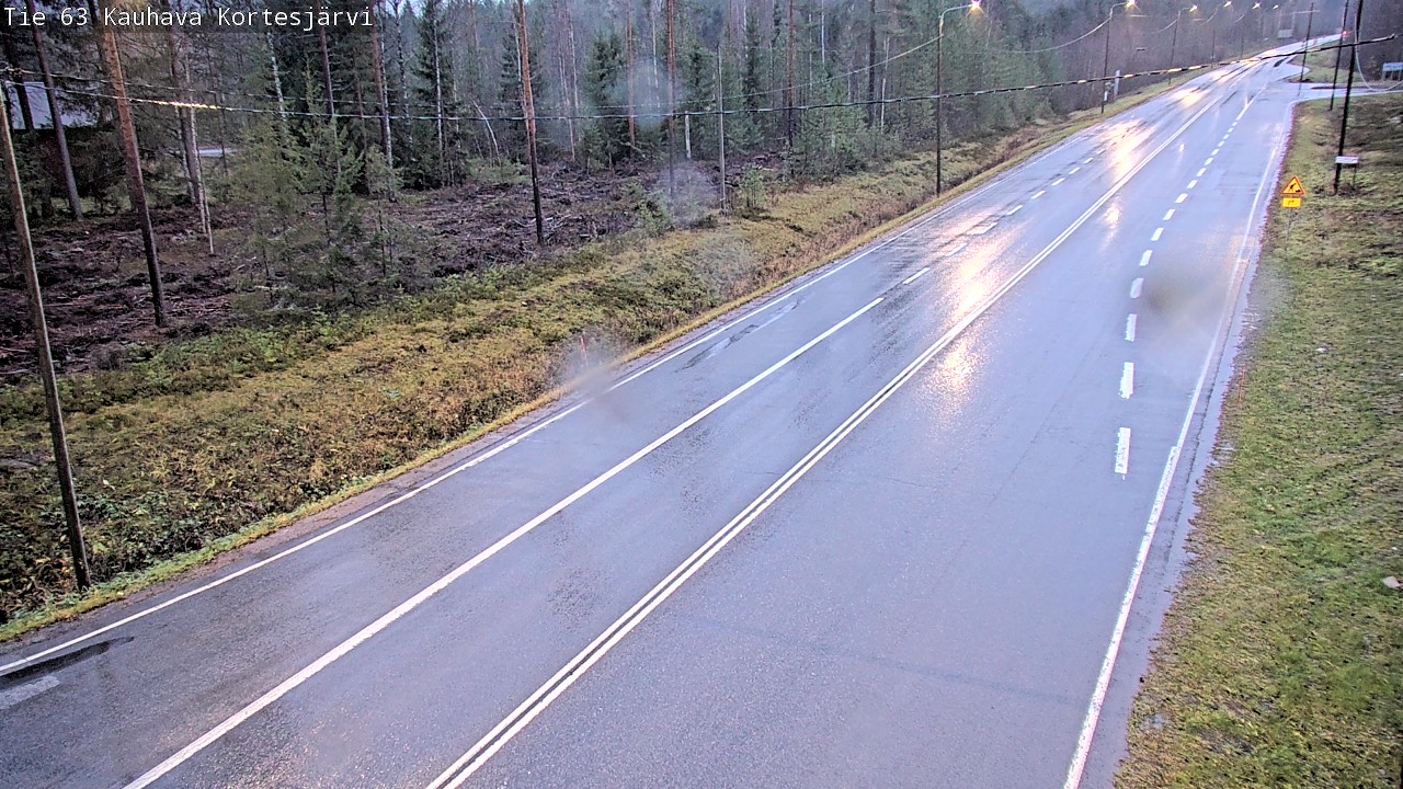 Weather Camera Image Road 63 Kauhava Kortesjärvi, Kauhava, Etelä-Pohjanmaa