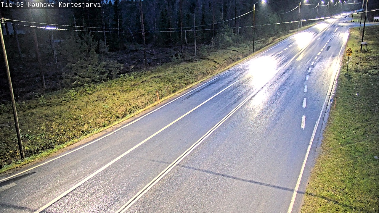 Weather Camera Image Road 63 Kauhava Kortesjärvi, Kauhava, Etelä-Pohjanmaa