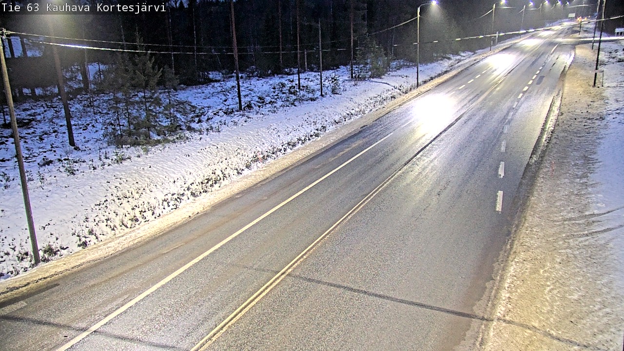 Weather Camera Image Road 63 Kauhava Kortesjärvi, Kauhava, Etelä-Pohjanmaa