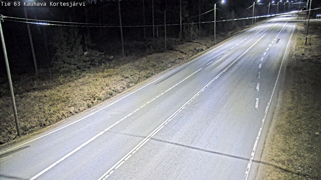Weather Camera Image Road 63 Kauhava Kortesjärvi, Kauhava, Etelä-Pohjanmaa