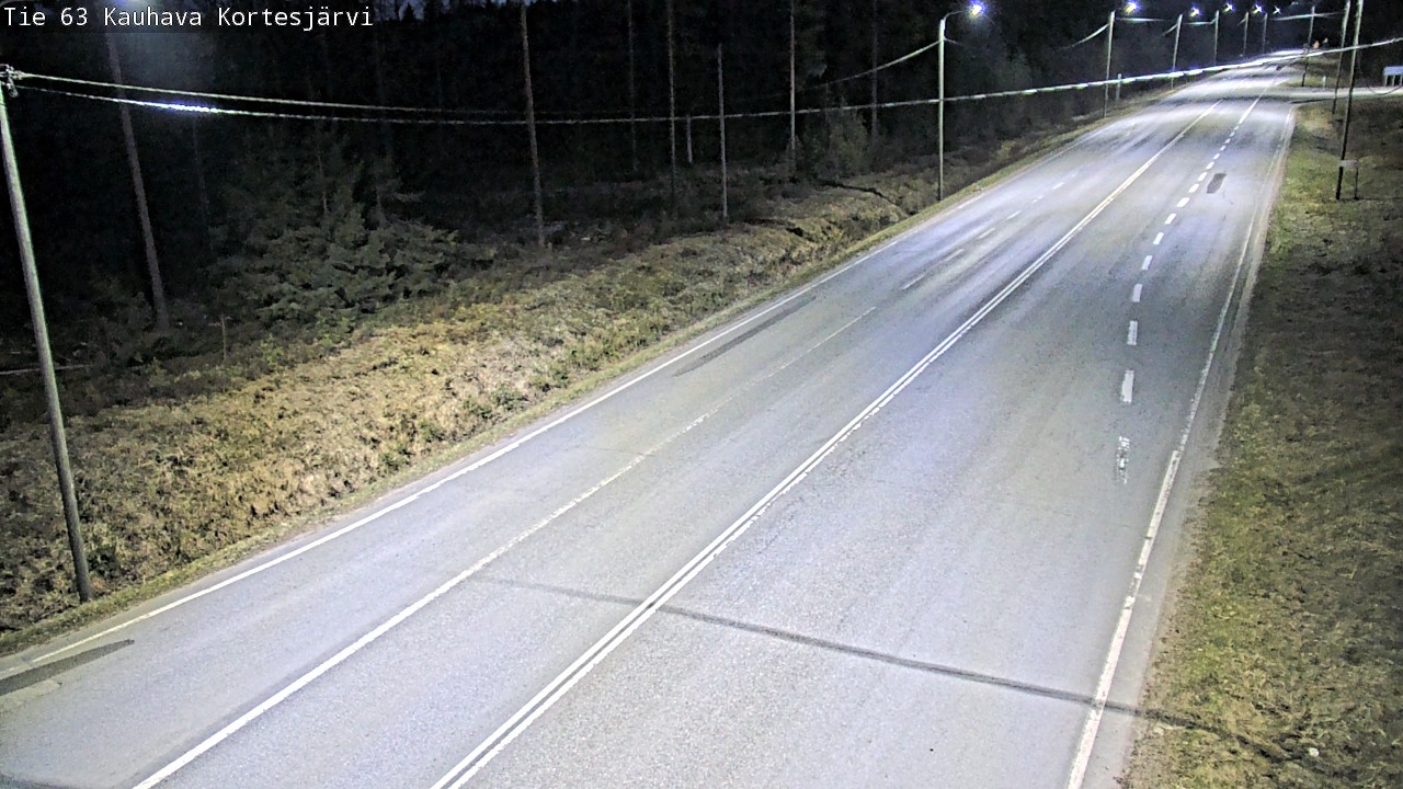 Weather Camera Image Väg 63 Kauhava Kortesjärvi, Kauhava, Etelä-Pohjanmaa