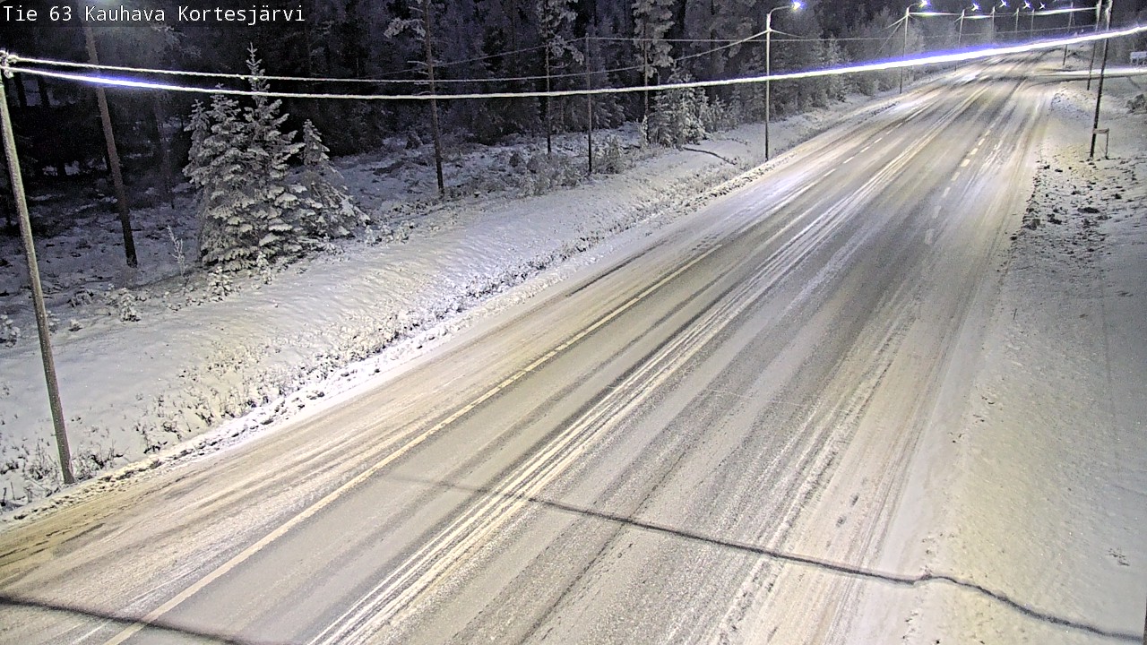 Weather Camera Image Väg 63 Kauhava Kortesjärvi, Kauhava, Etelä-Pohjanmaa