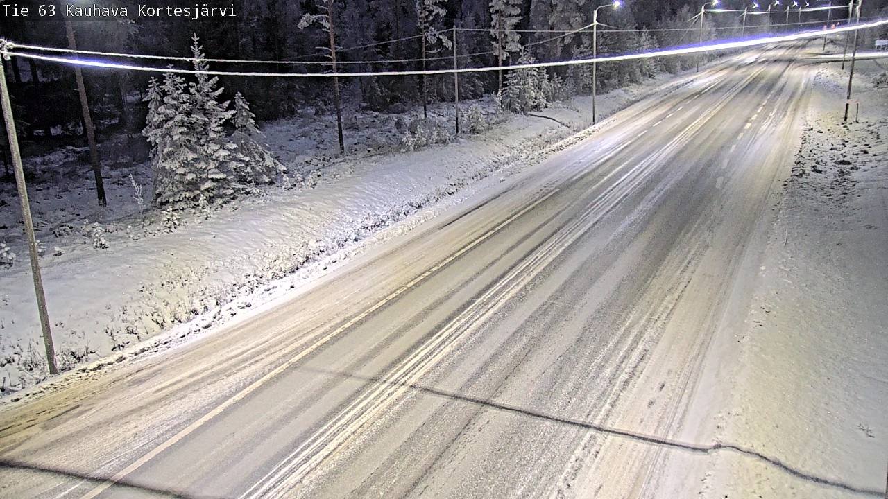 Weather Camera Image Road 63 Kauhava Kortesjärvi, Kauhava, Etelä-Pohjanmaa