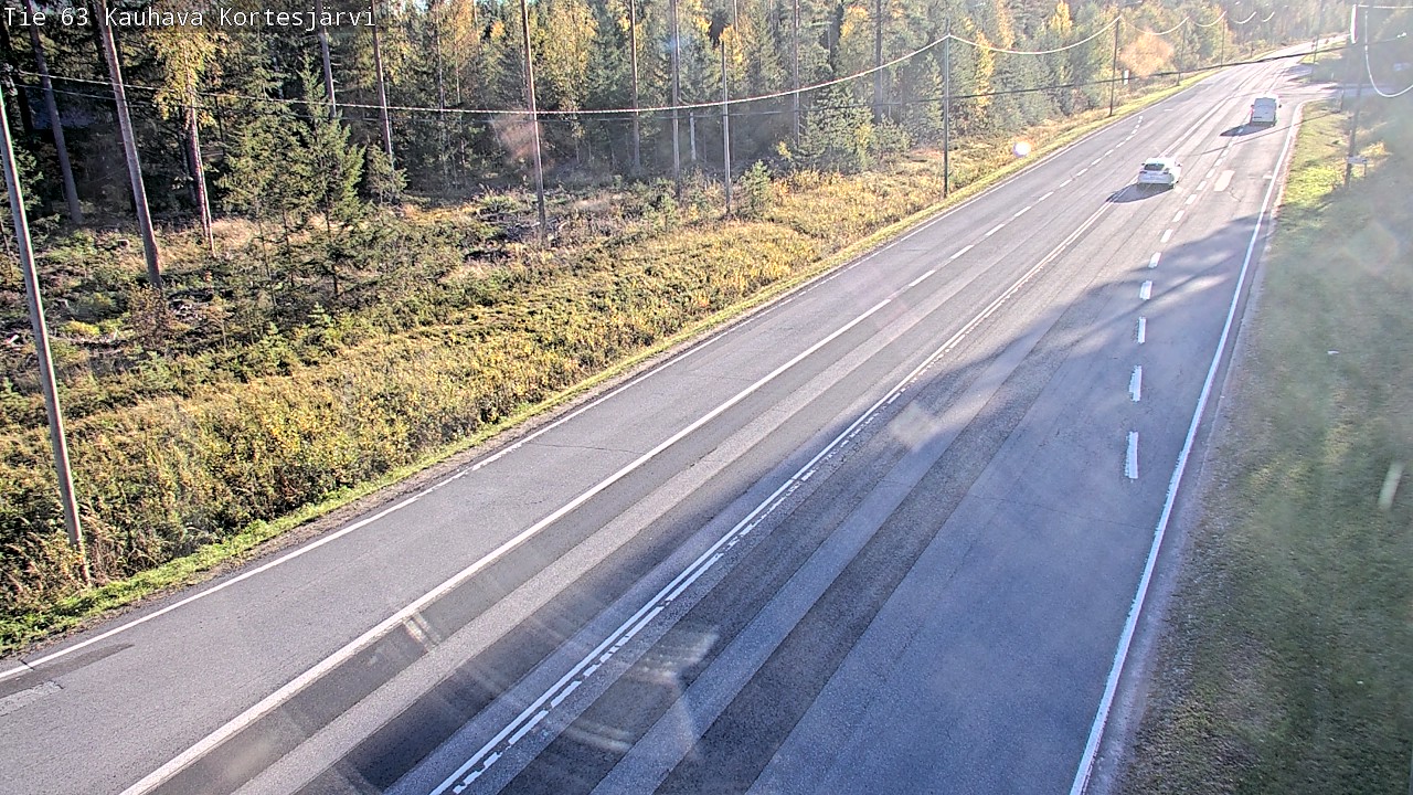 Weather Camera Image Road 63 Kauhava Kortesjärvi, Kauhava, Etelä-Pohjanmaa