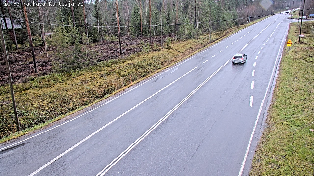 Weather Camera Image Road 63 Kauhava Kortesjärvi, Kauhava, Etelä-Pohjanmaa