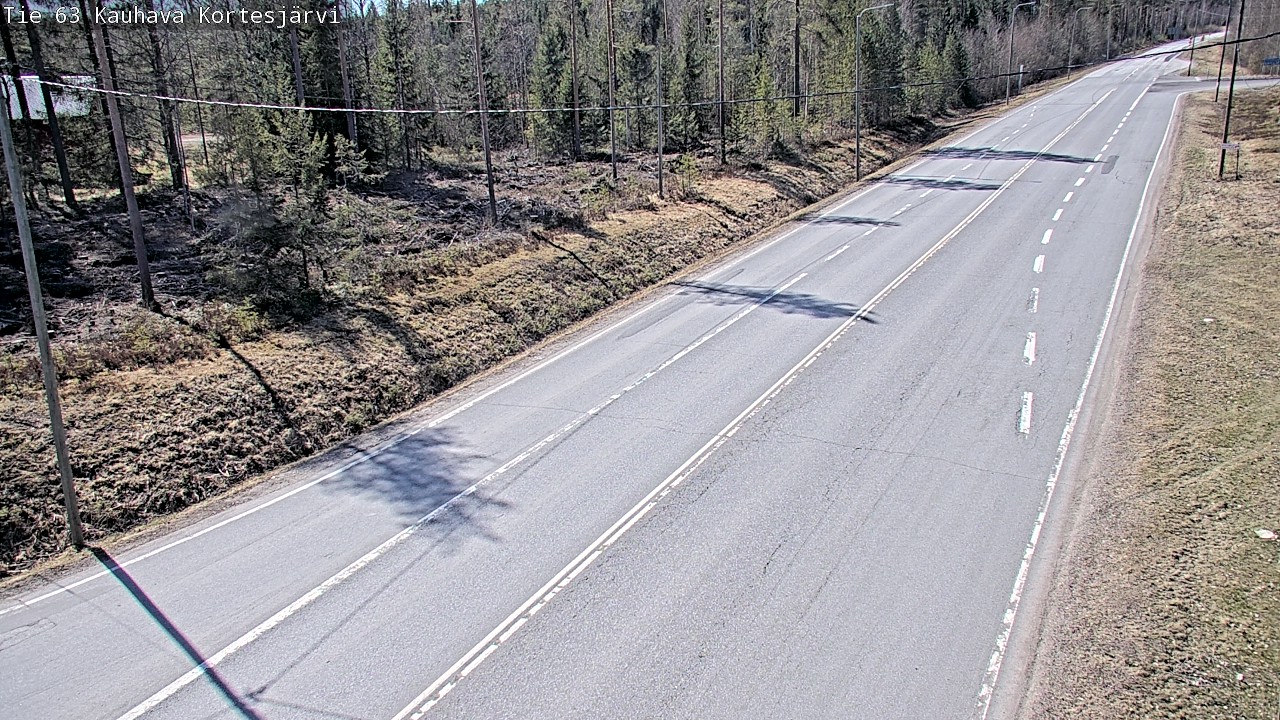 Weather Camera Image Väg 63 Kauhava Kortesjärvi, Kauhava, Etelä-Pohjanmaa